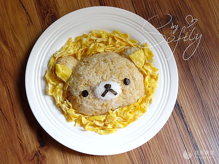 轻松熊造型米饭#最萌缤纷儿童节#